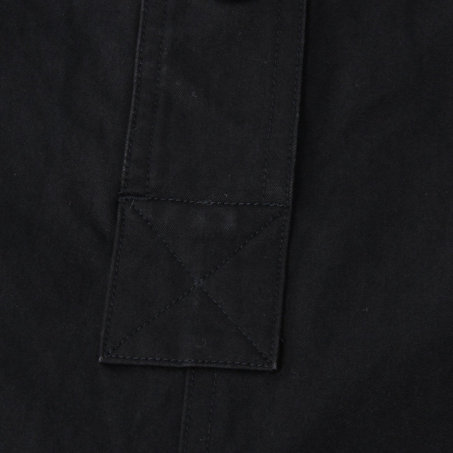 WASHED COMPACT COTTON TROUSERS