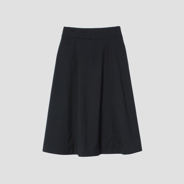 FINE WOOL POPLIN SKIRT