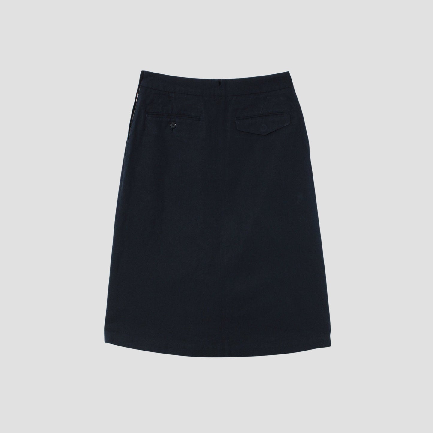 LINEN COTTON TWILL SKIRT