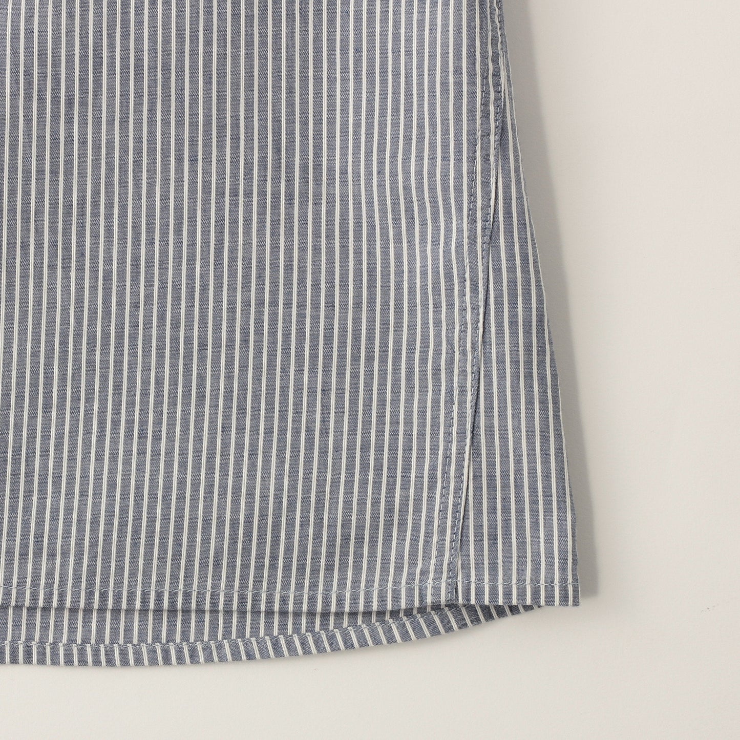 COTTON LINEN STRIPE SHIRT