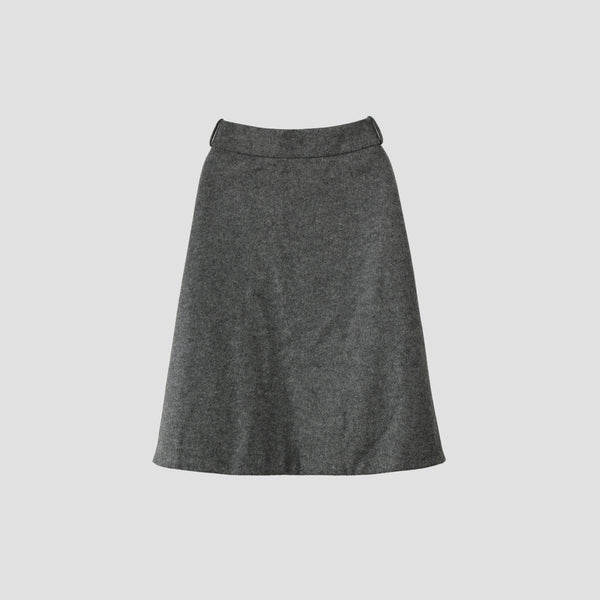 FELTED WOOL JERSEY SKIRT