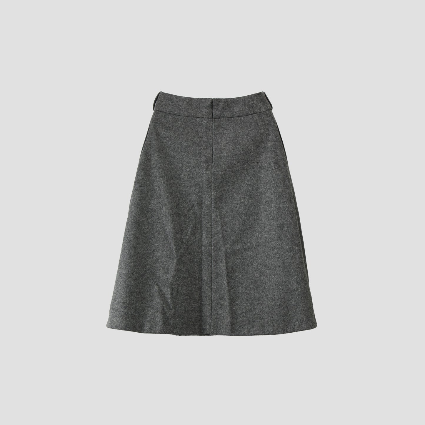 FELTED WOOL JERSEY SKIRT