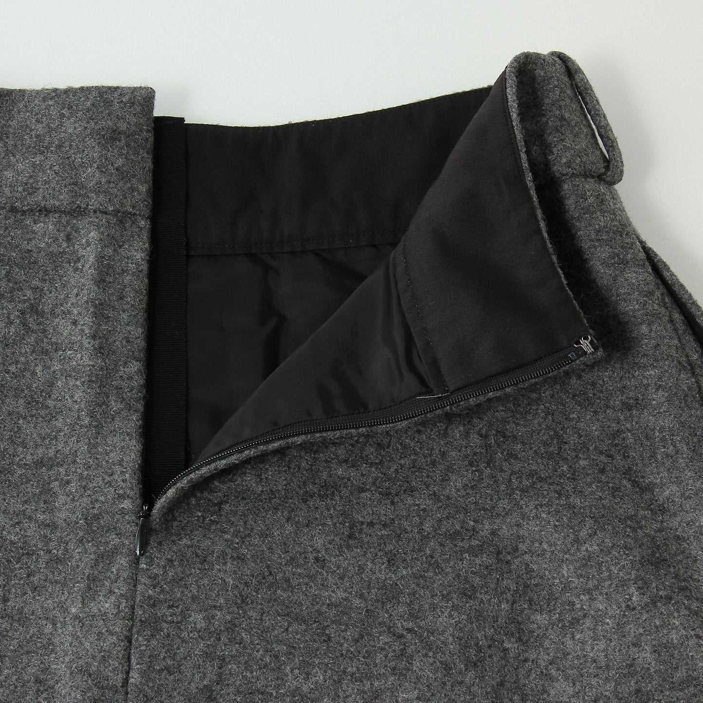 FELTED WOOL JERSEY SKIRT