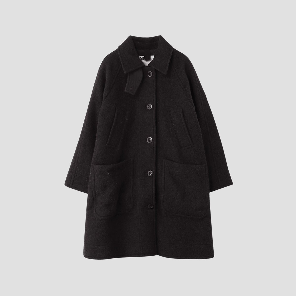 LOFTED WOOL MELTON COAT