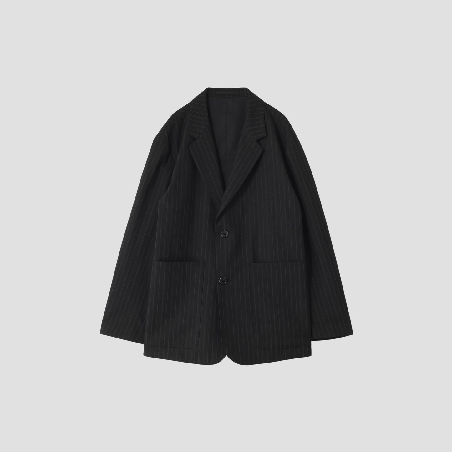STRIPE WOOL PLAINWEAVE JACKET