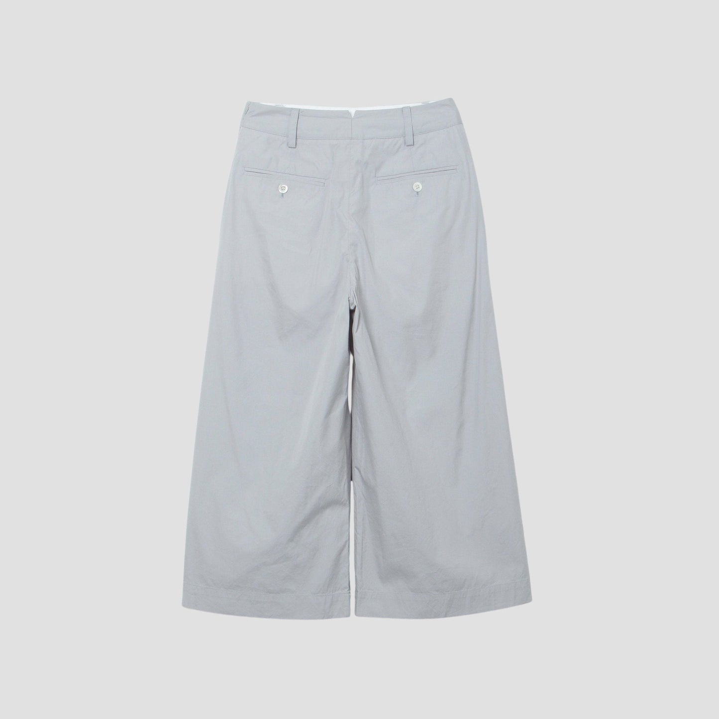COTTON SILK POPLIN TROUSERS