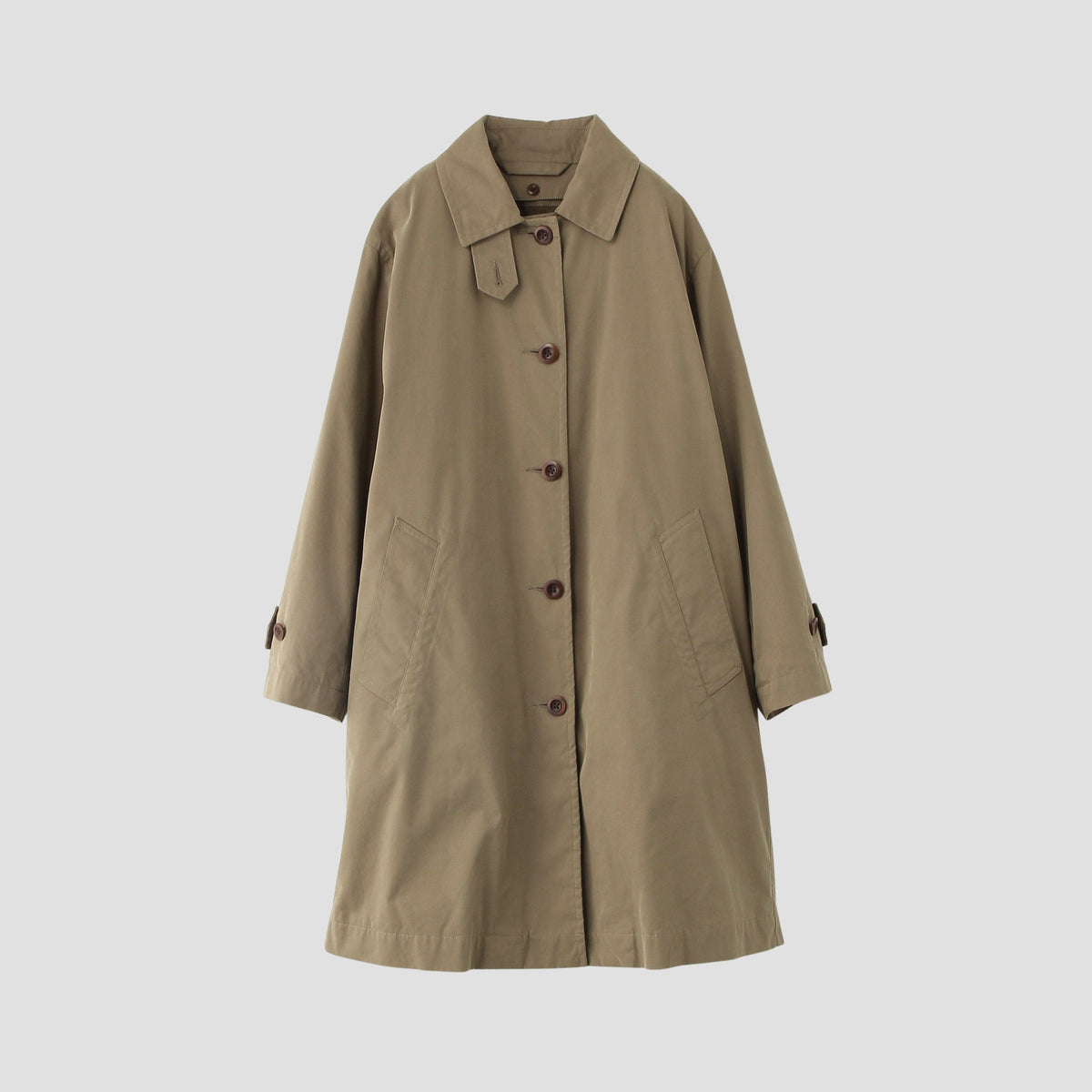 COTTON NYLON CANVAS COAT
