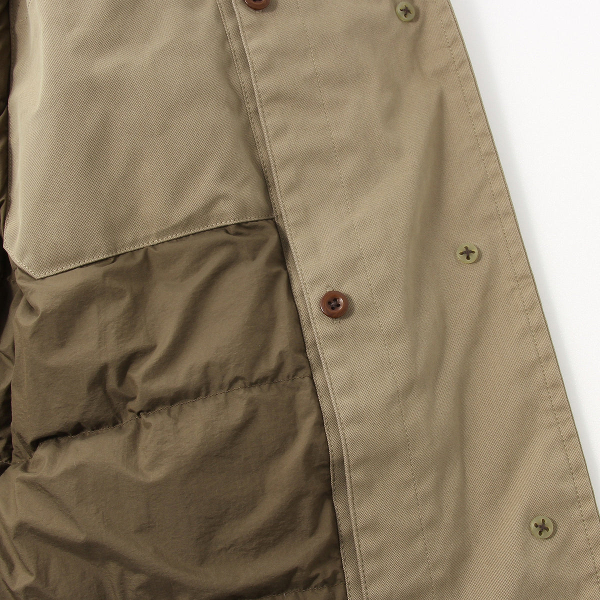 COTTON NYLON CANVAS COAT