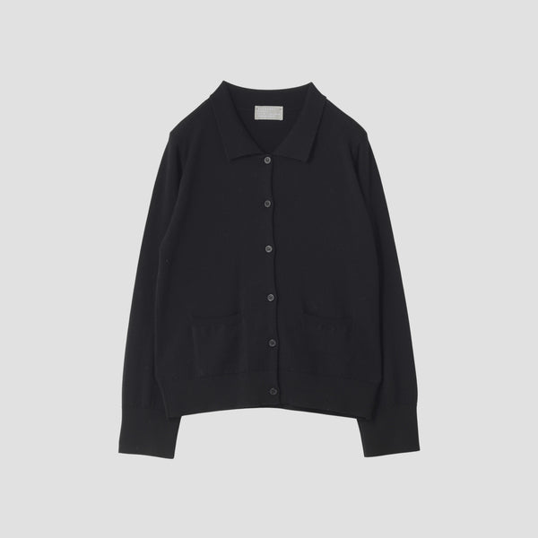 POLO COLLAR CARDIGAN KNIT
