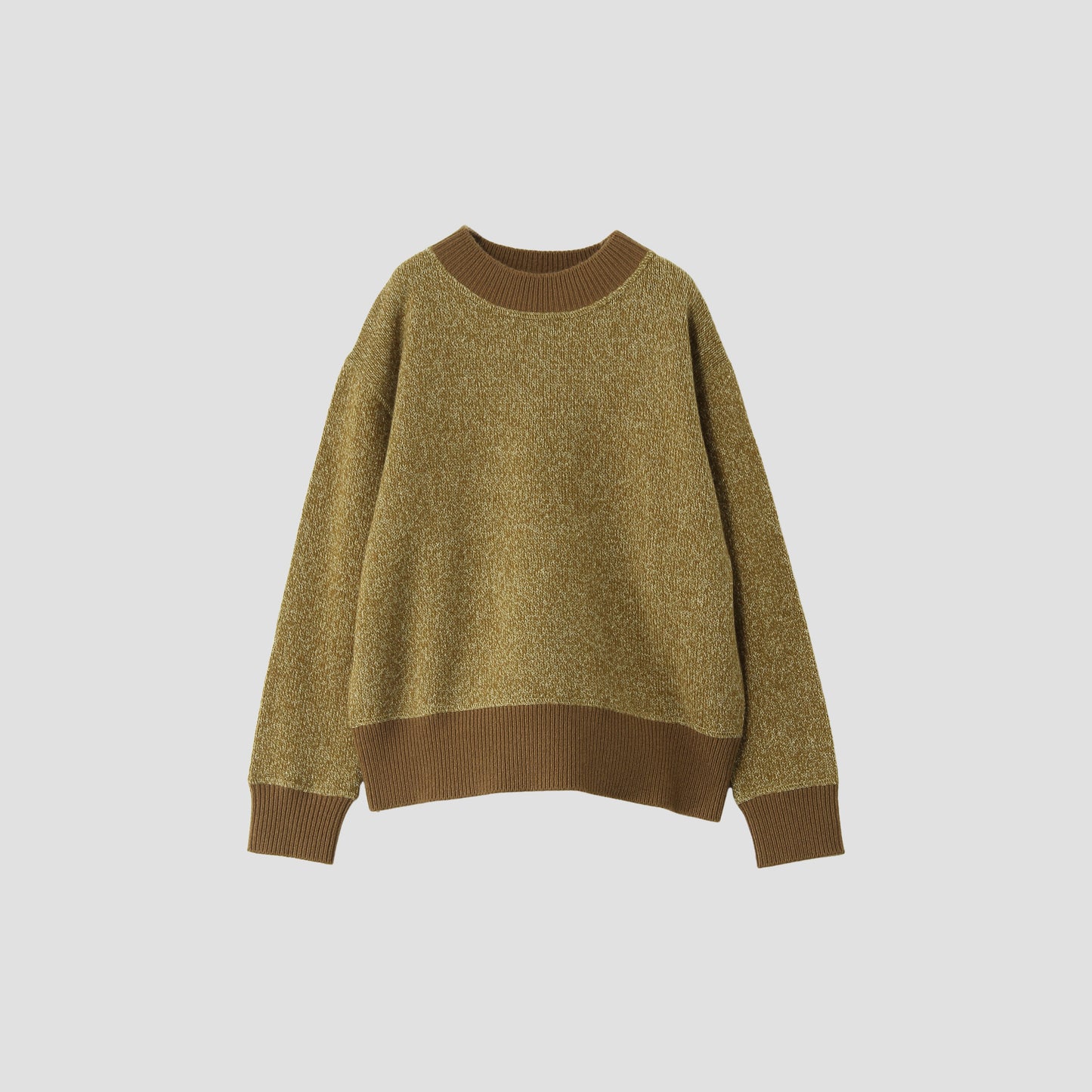 MELANGE WOOL COTTON KNIT
