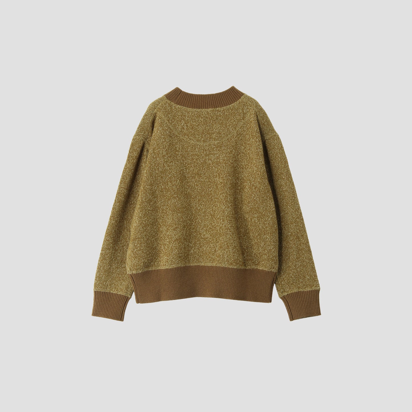 MELANGE WOOL COTTON KNIT