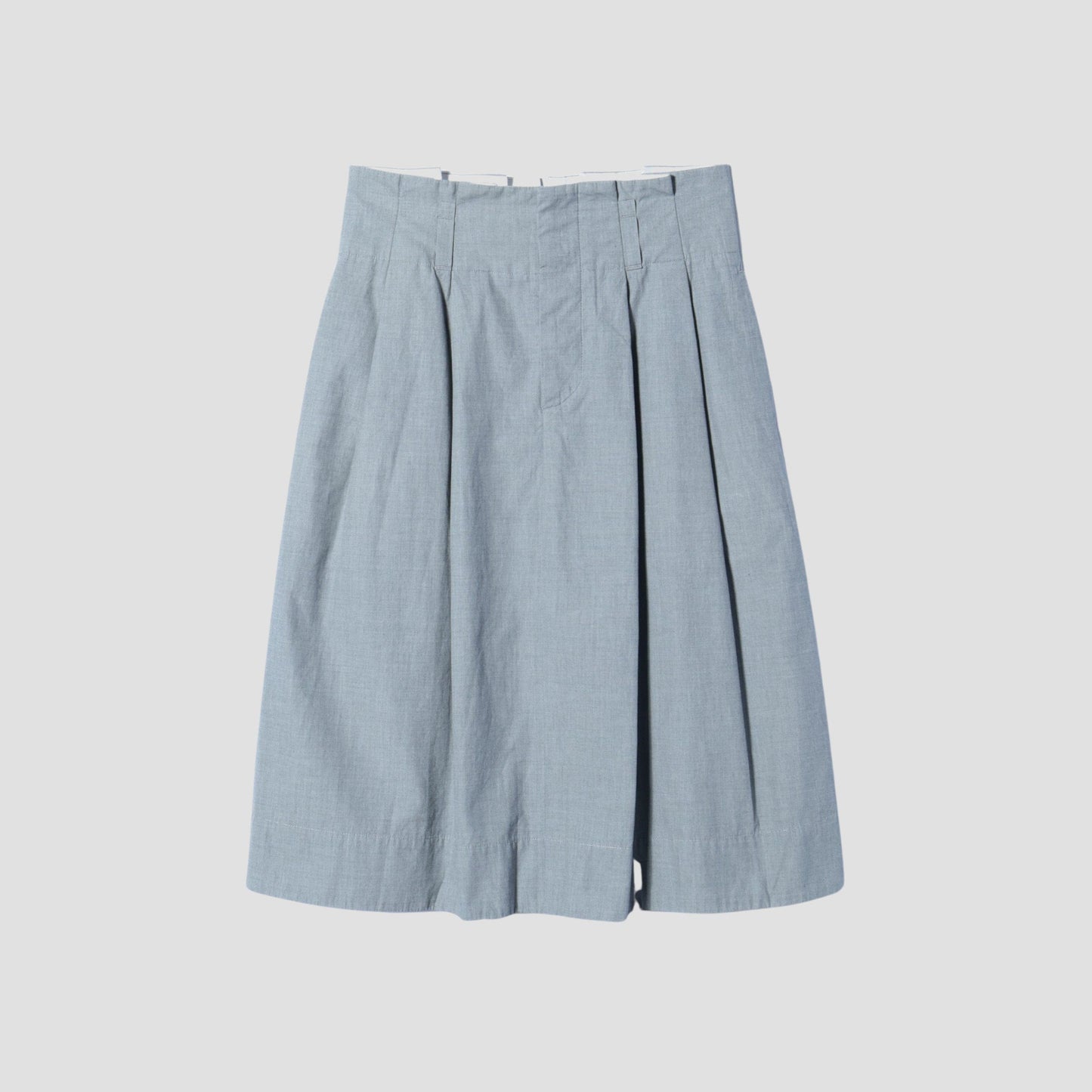 YARN DYE COTTON SHIRTING SKIRT