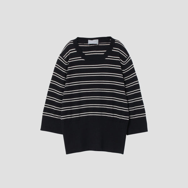 SEA ISLAND COTTON HIGH RIB JUMPER KNIT