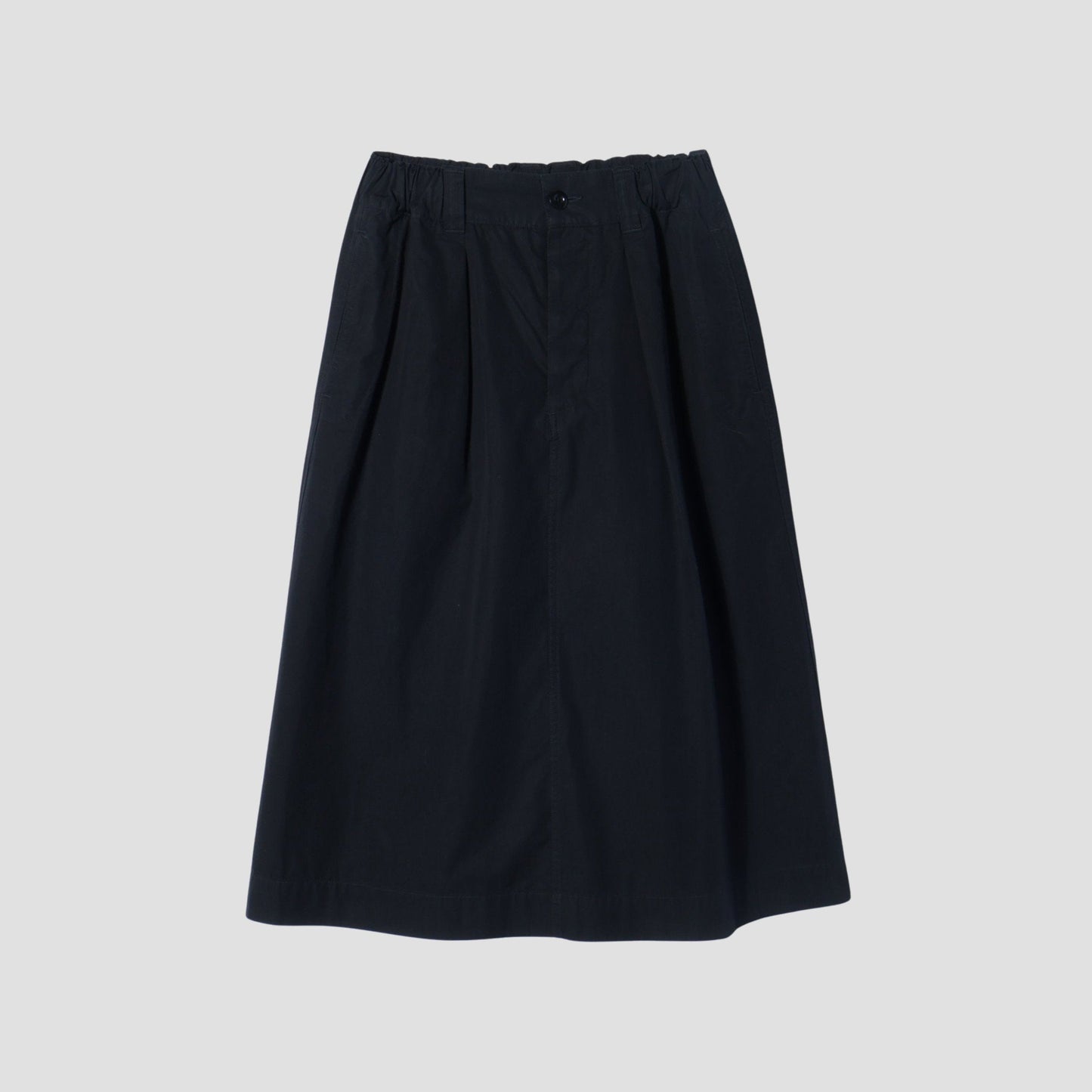 FINE COMPACT COTTON POPLIN SKIRT