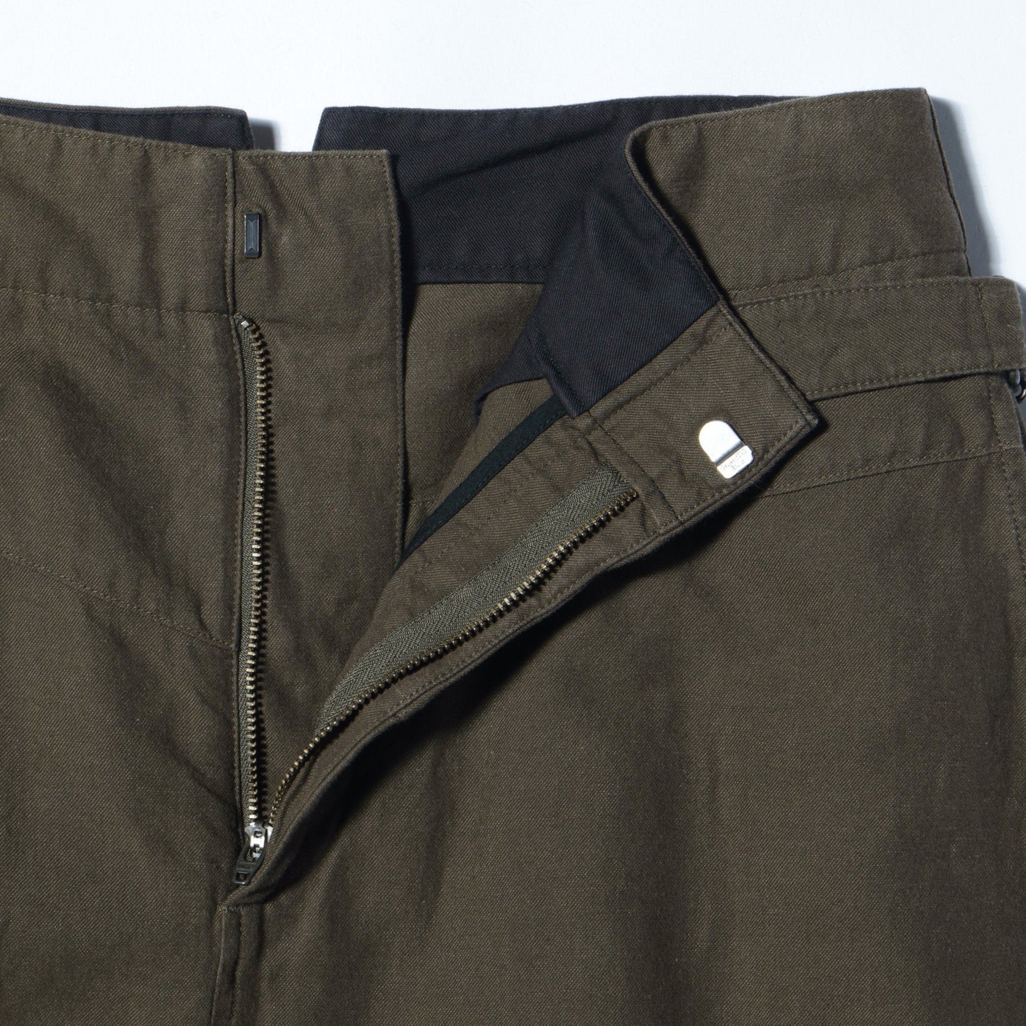 COTTON LINEN TWILL SKIRT