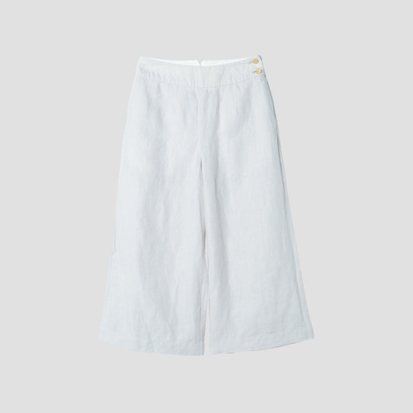 HIGH DENSE LINEN TROUSERS