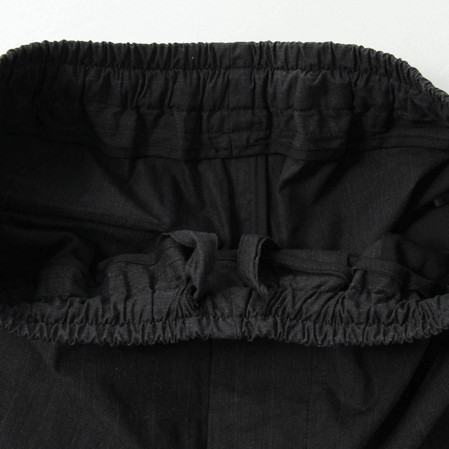 STRIPED DENSE COTTON POPLIN TROUSERS