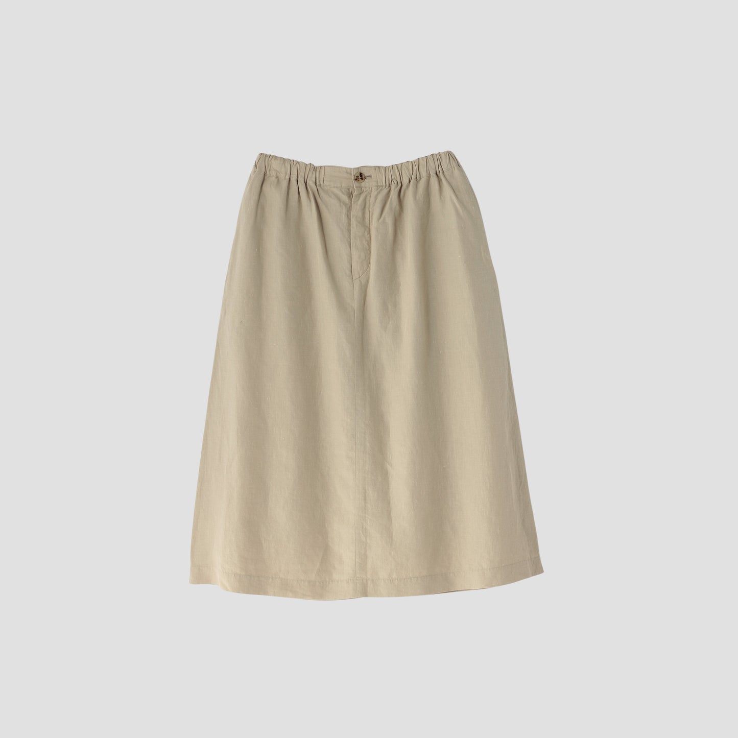 DENSE FINE LINEN POPLIN SKIRT