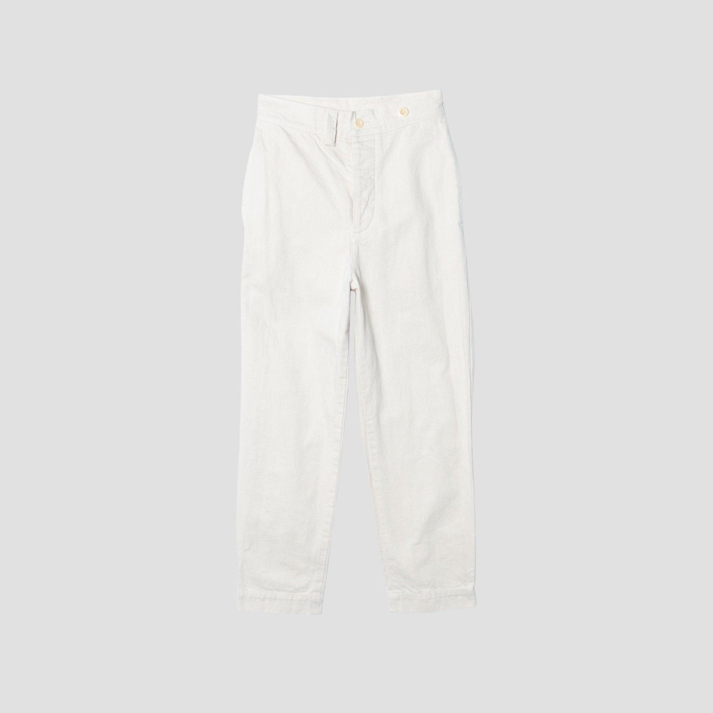 NATURAL DENIM TROUSERS