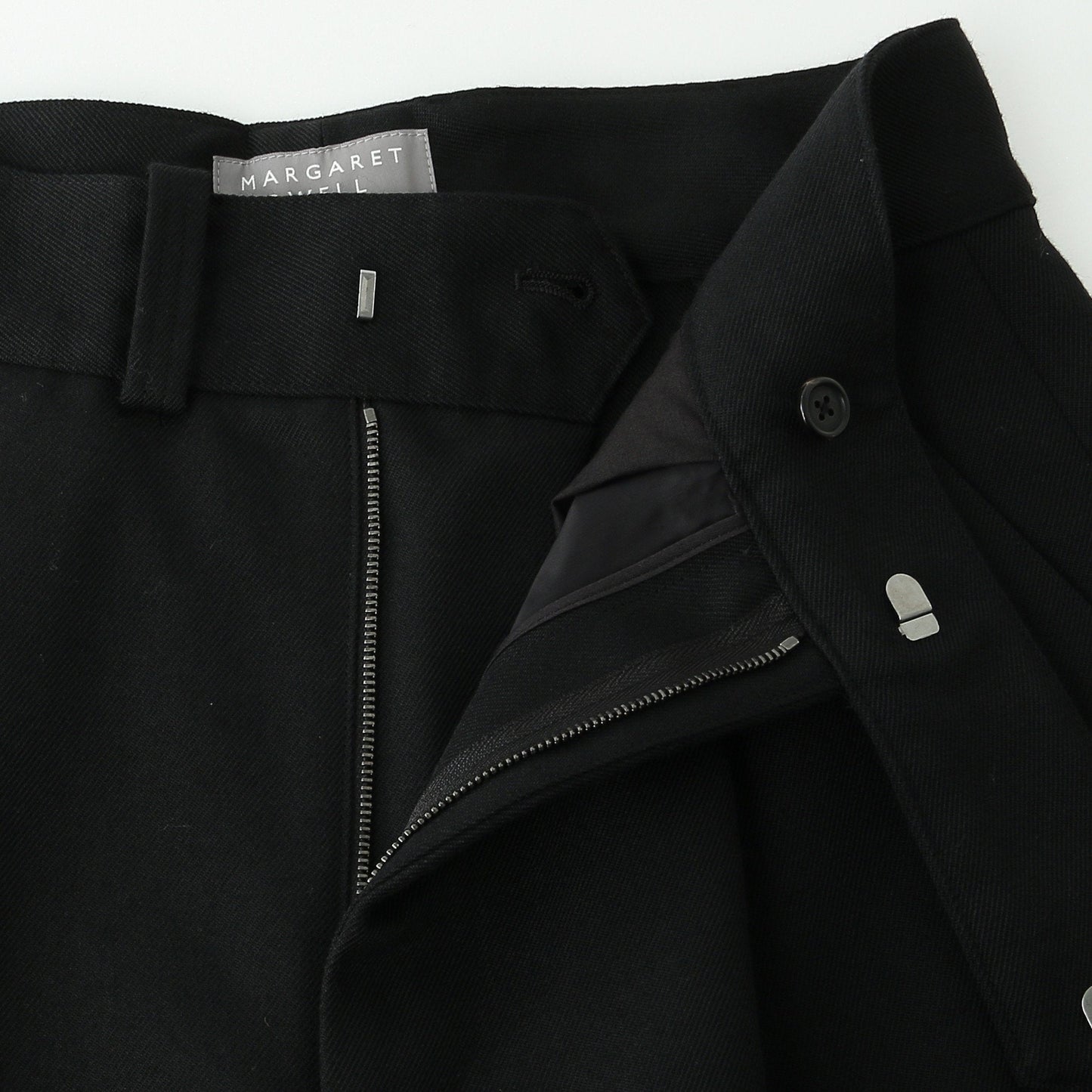 WOOL GABARDINE TROUSERS