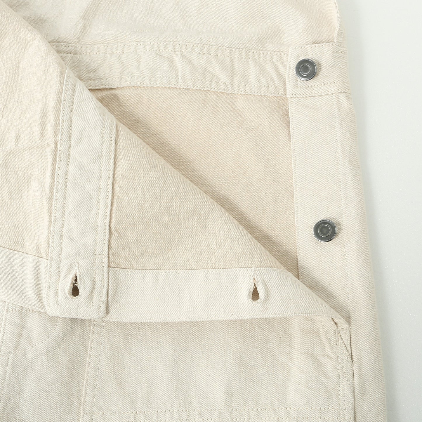 NATURAL DENIM TROUSERS