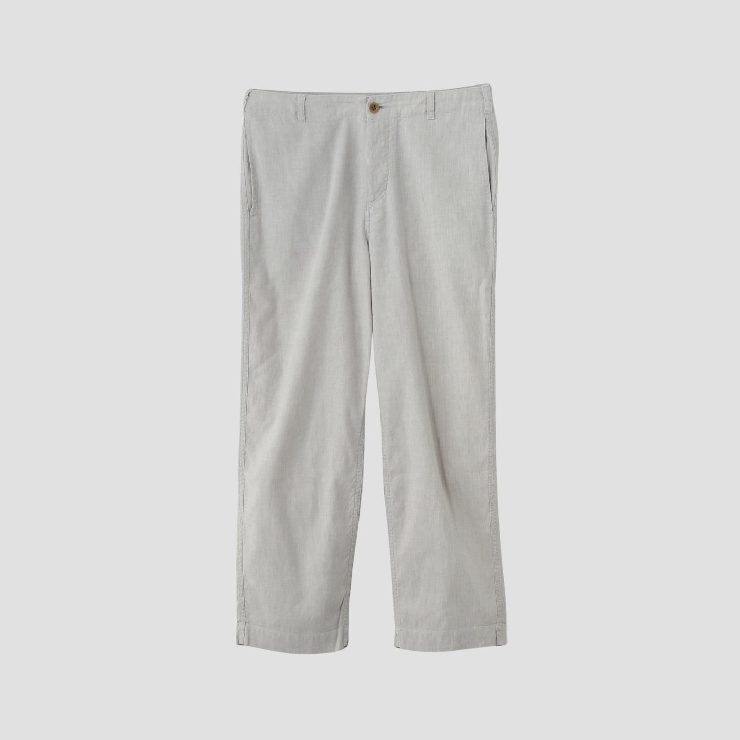 LINEN COTTON CANVAS TROUSERS