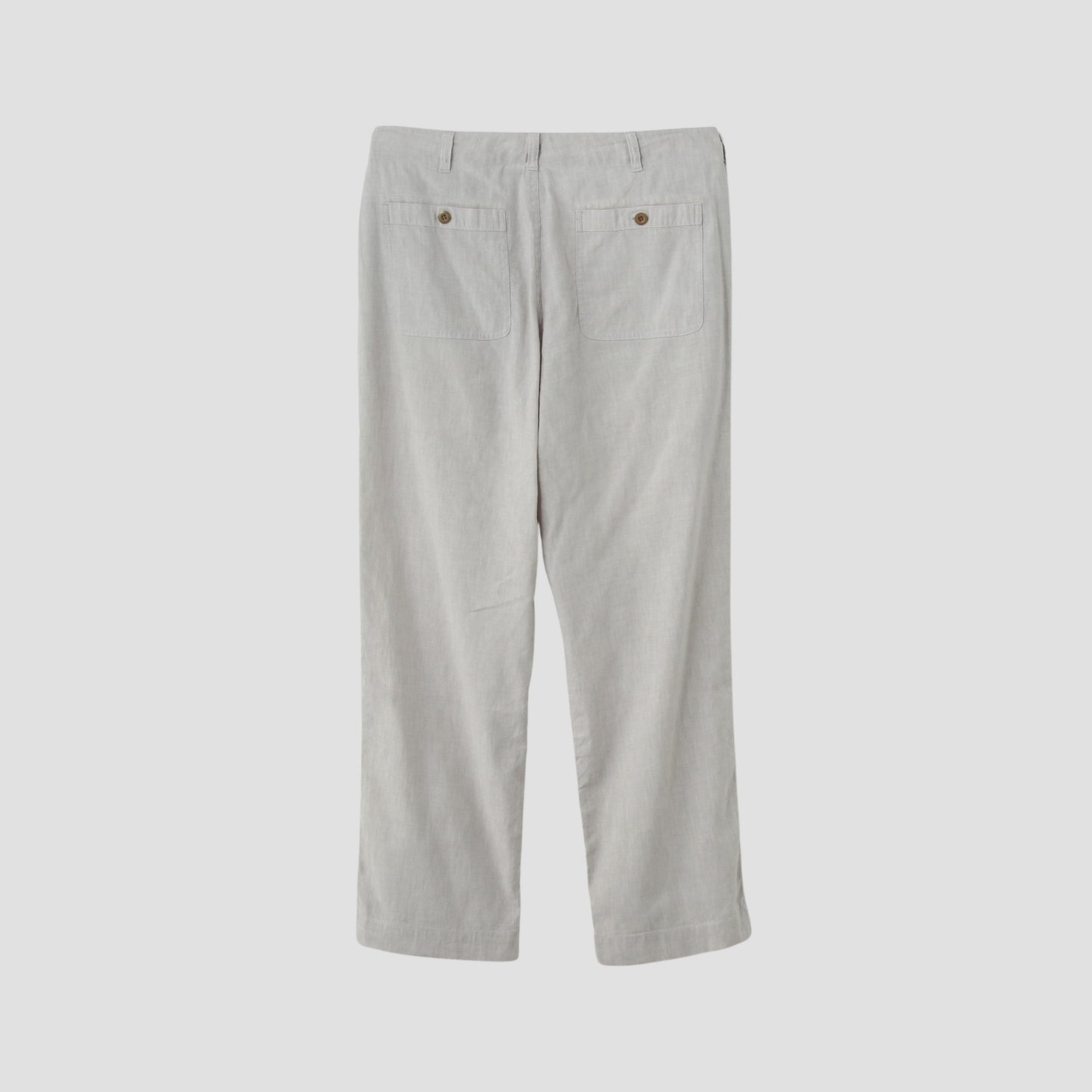 LINEN COTTON CANVAS TROUSERS
