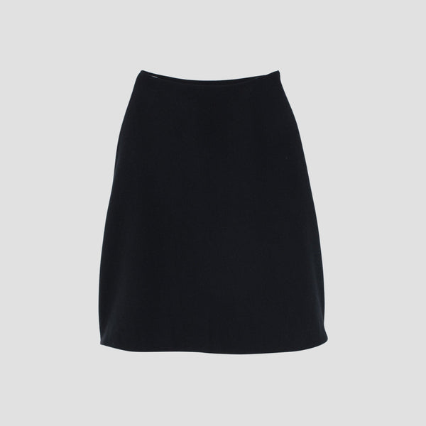 TINY HERRINGBONE WOOL SKIRT