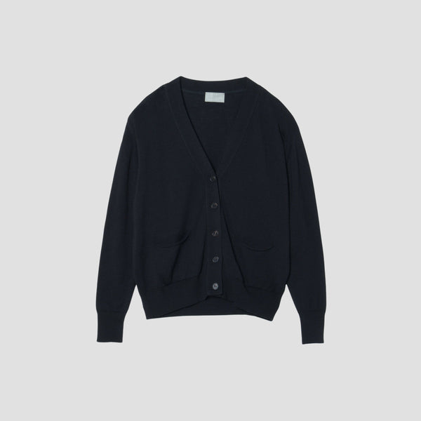 MERINO V NECK CARDIGAN KNIT