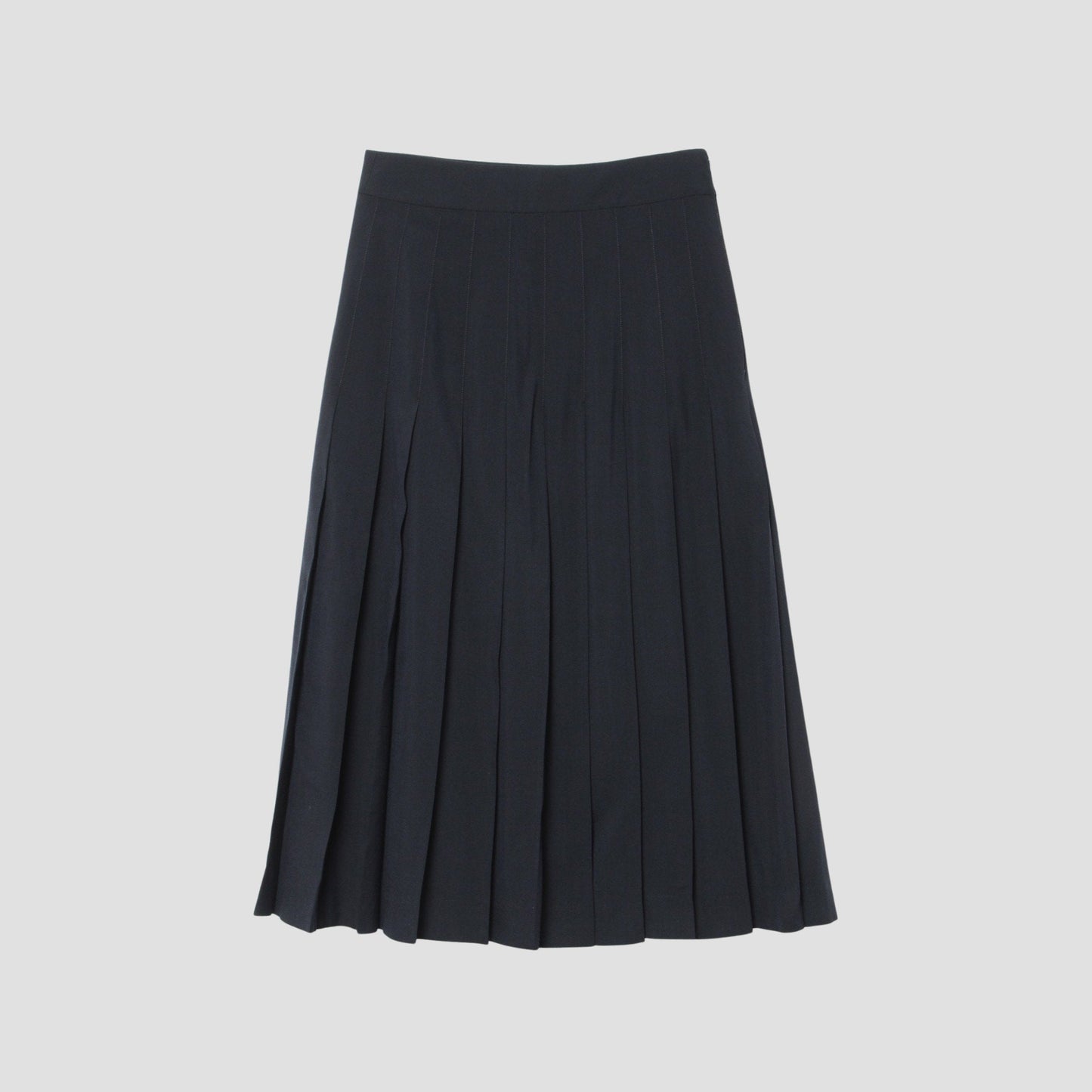FINE WOOL POPLIN SKIRT