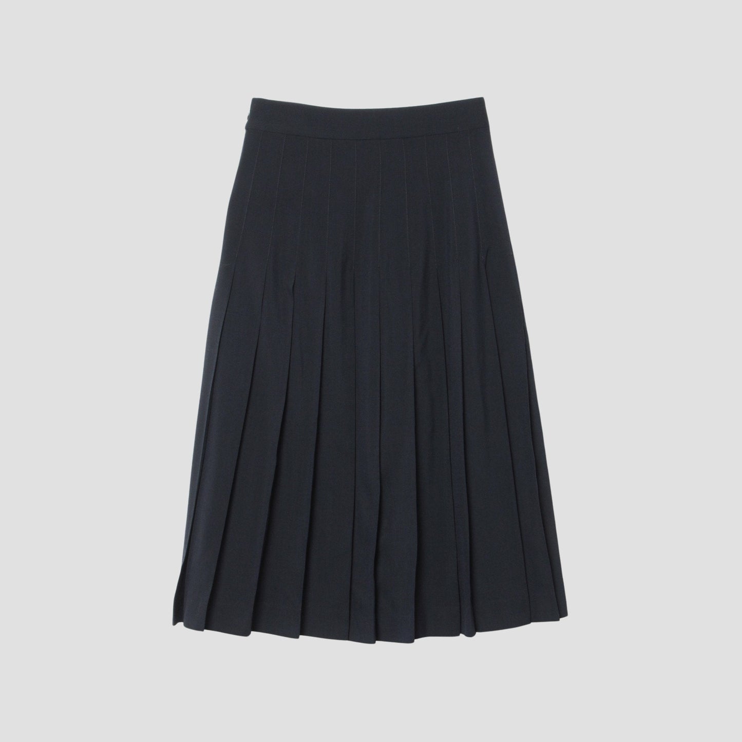 FINE WOOL POPLIN SKIRT