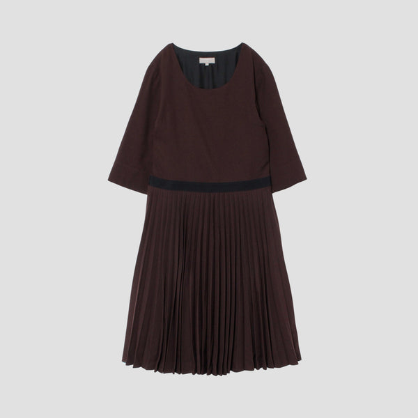 FINE WOOL GABARDINE DRESS