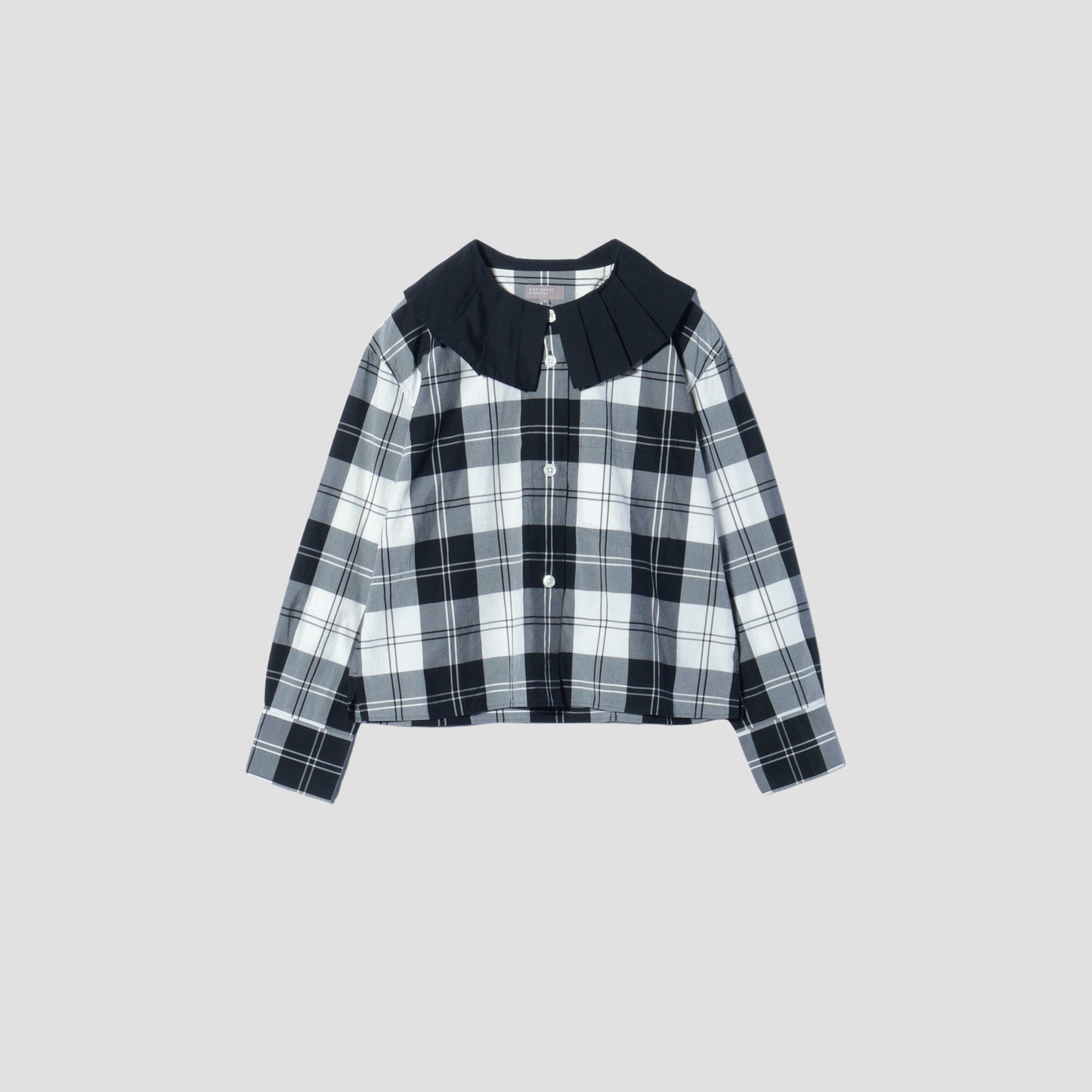 MONO CHECK SILK COTTON SHIRT