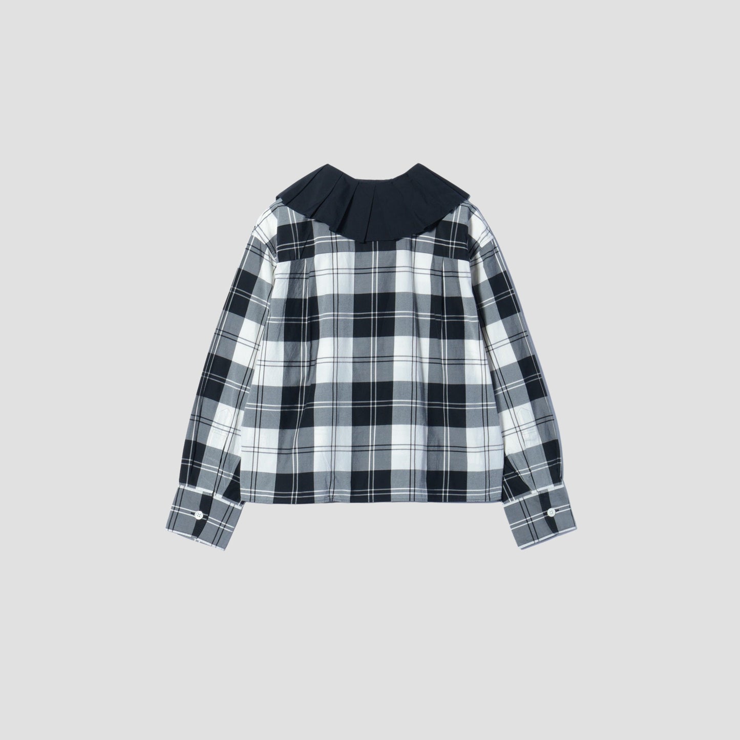 MONO CHECK SILK COTTON SHIRT