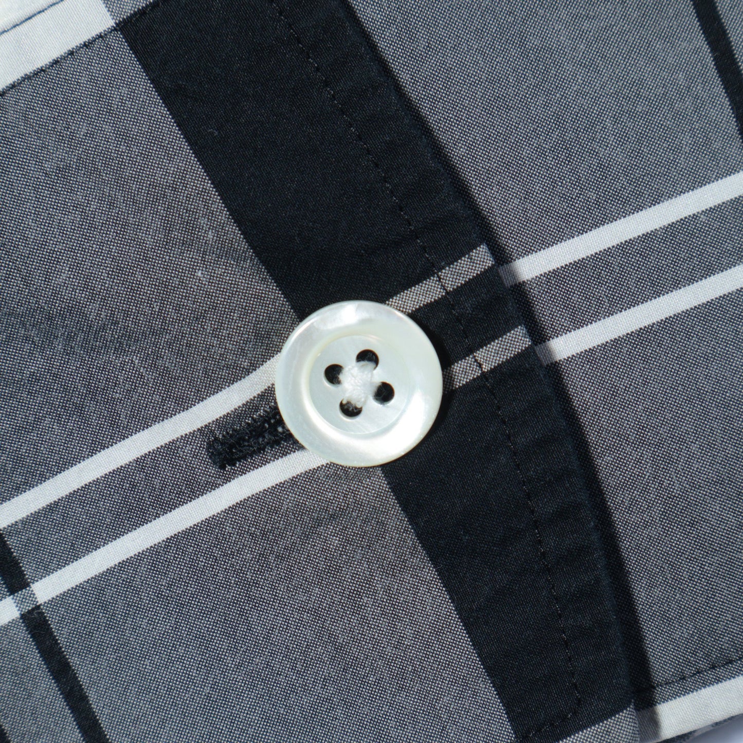 MONO CHECK SILK COTTON SHIRT