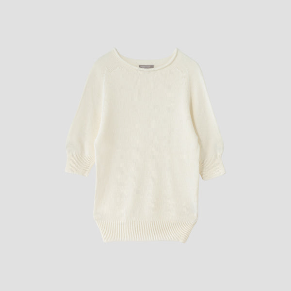CAST OFF ROLL NECK KNIT