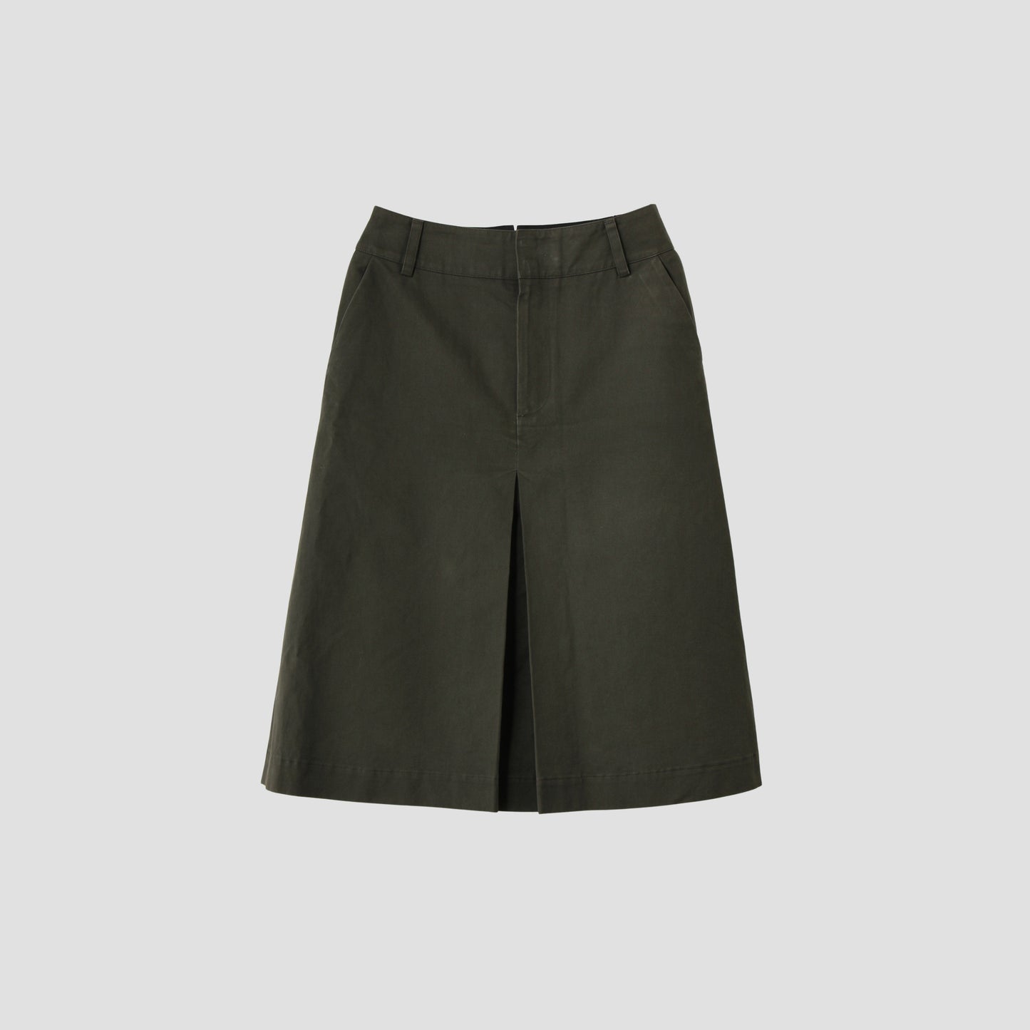 BRUSHED COTTON LINEN SKIRT