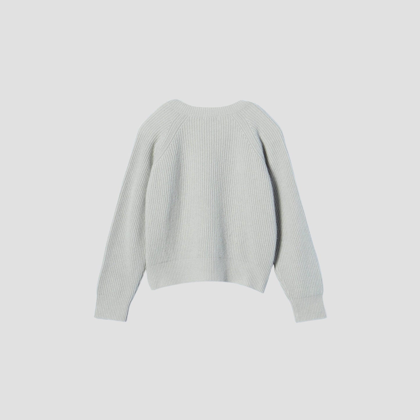 WOOL CASHMERE SILK V NECK JUMP KNIT
