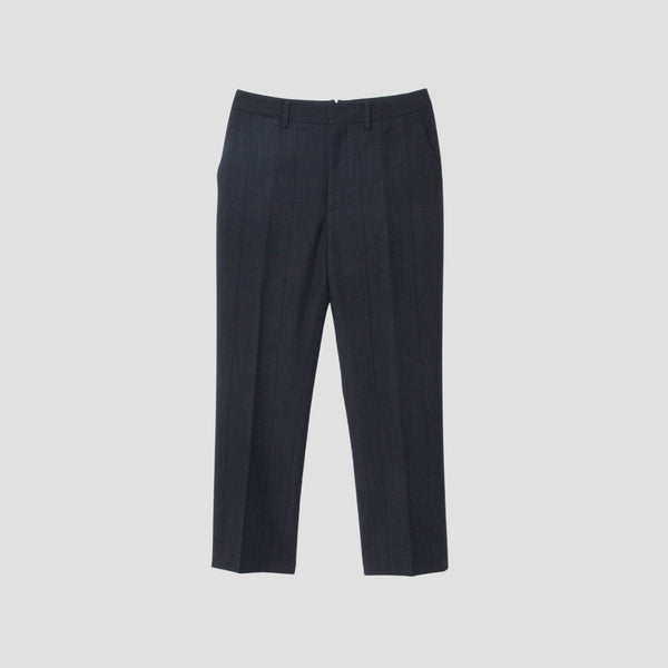 LARGE CHECK WOOL COTTON TROUSERS