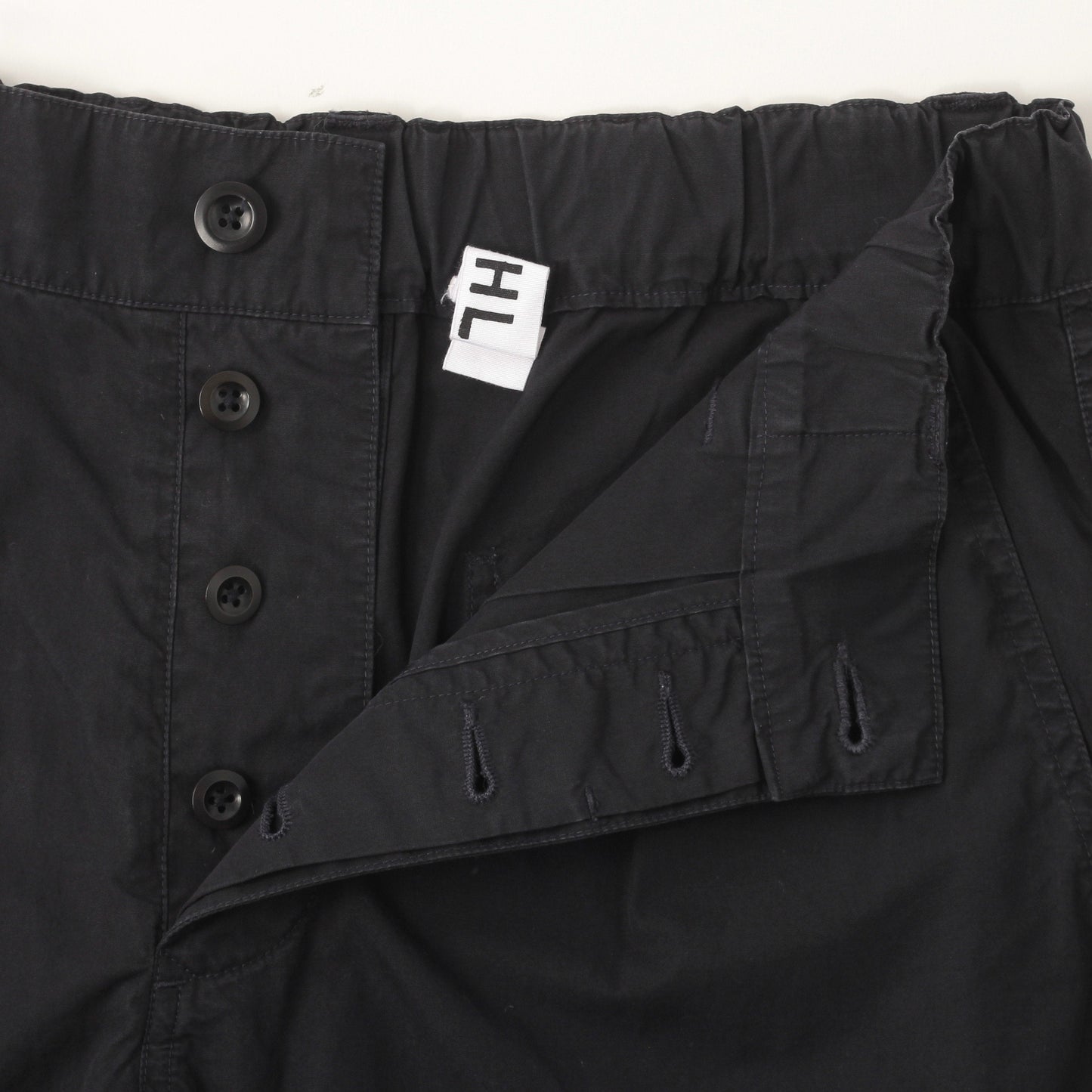 FINE COMPACT COTTON POPLIN TROUSERS