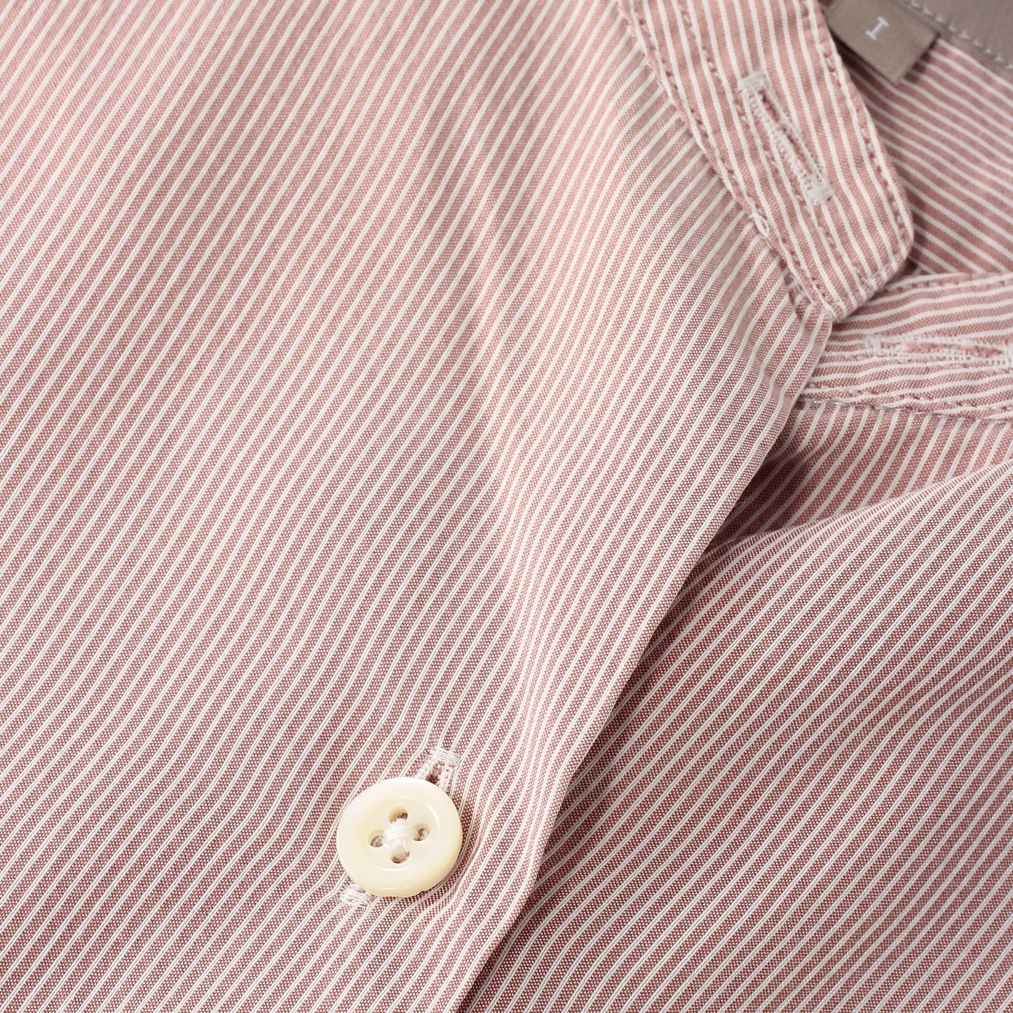 SILK COTTON NARROW STRIPE SHIRT