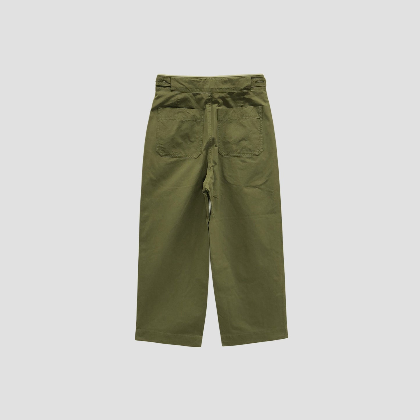DENSE COTTON POPLIN TROUSERS