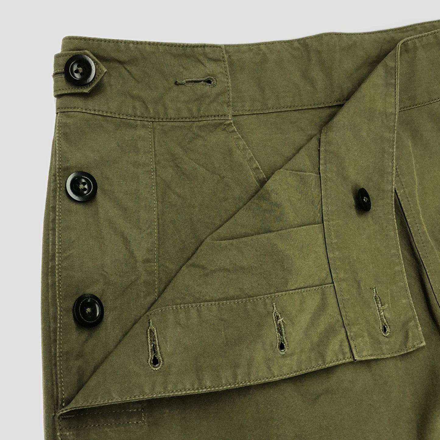 DENSE COTTON POPLIN TROUSERS