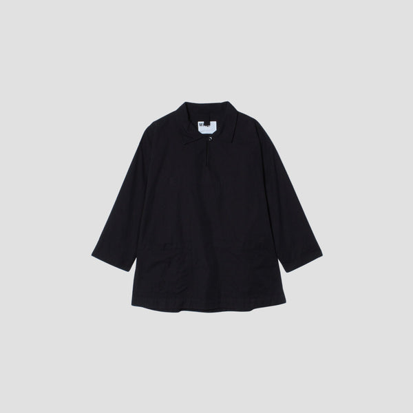 BLACK WARP COTTON DENIM SHIRT