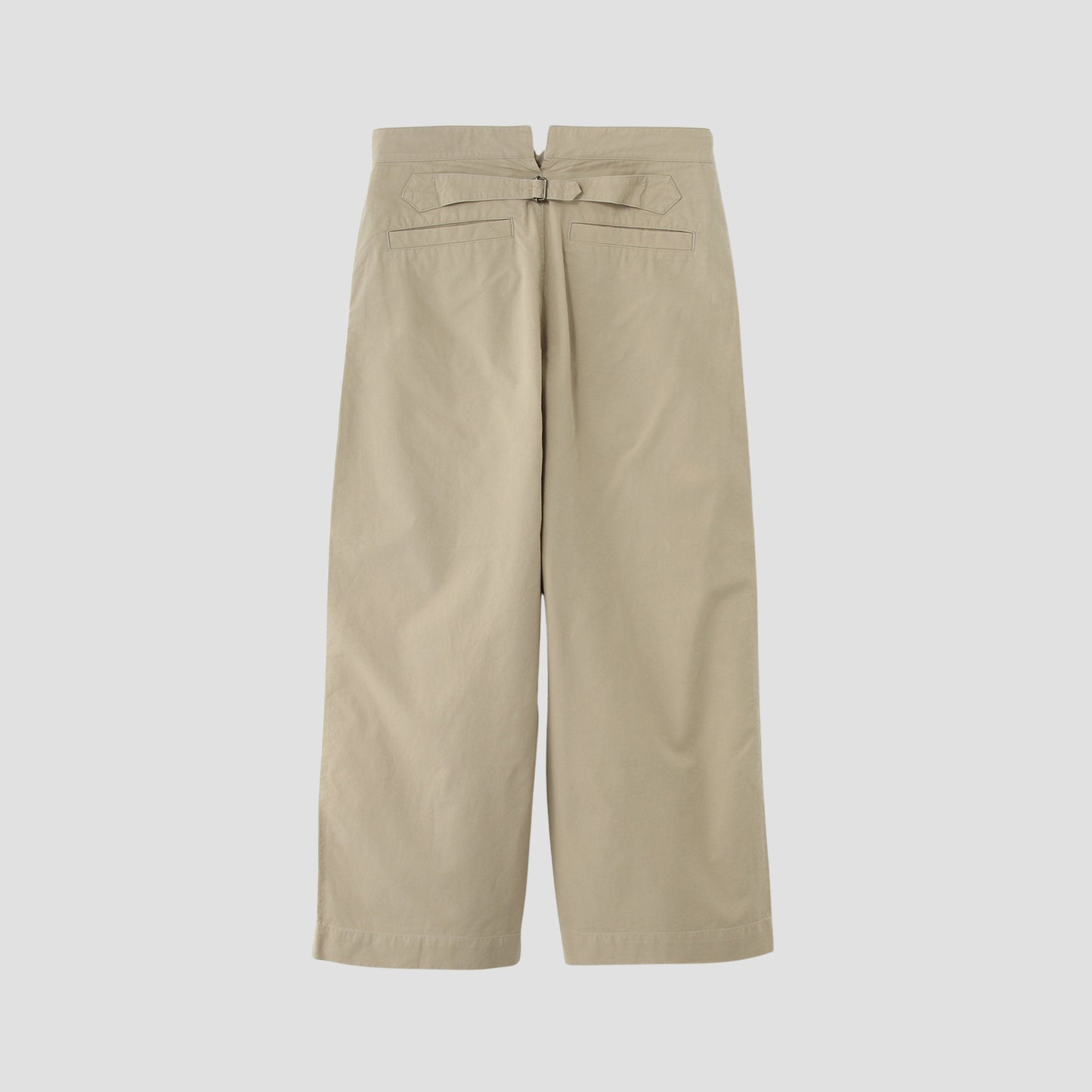 DENSE COTTON POPLIN TROUSERS