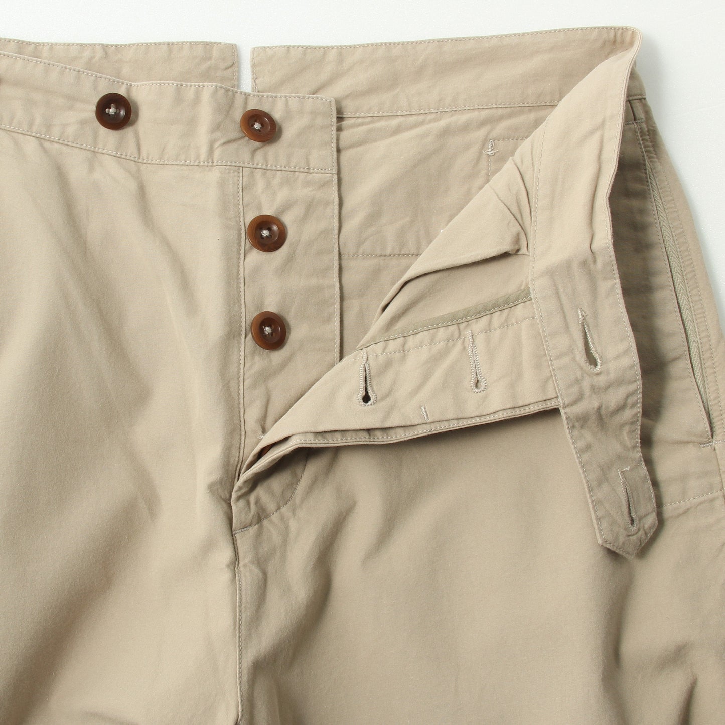DENSE COTTON POPLIN TROUSERS