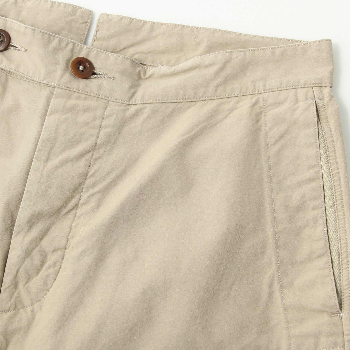 DENSE COTTON POPLIN TROUSERS