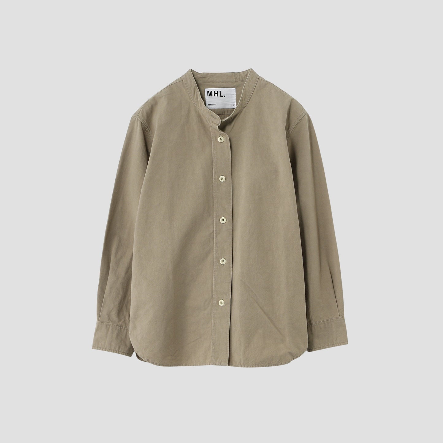 COTTON LINEN PLAIN WEAVE SHIRT