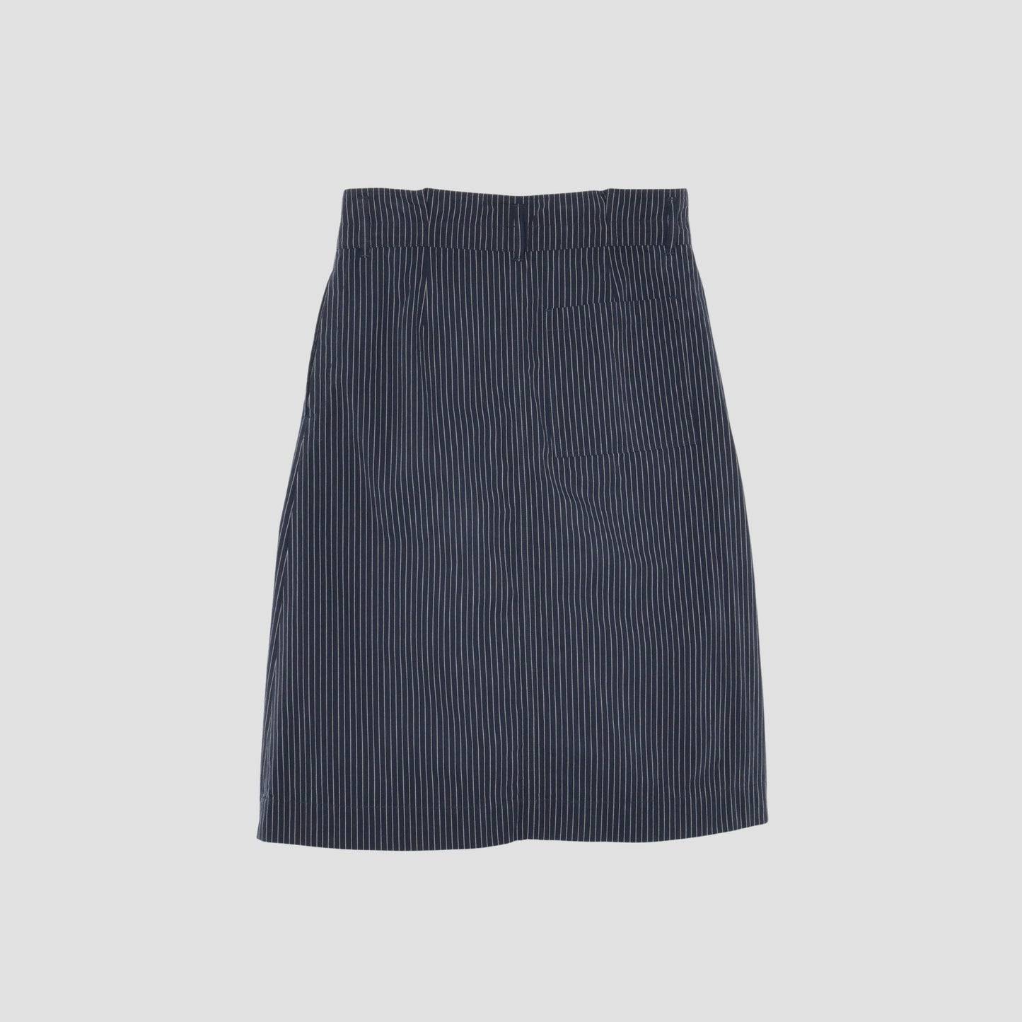 COTTON LINEN STRIPE SKIRT