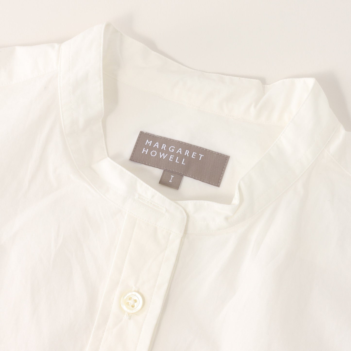 WHITE COTTON POPLIN SHIRT